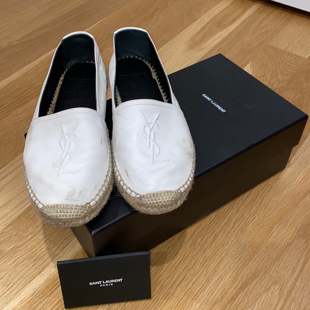 Saint Laurent Logo Espadrilles